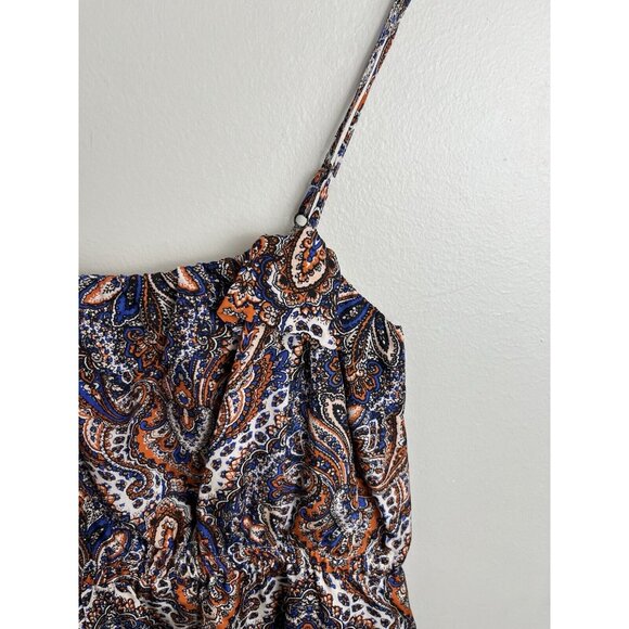 J‎ Crew Dress Paisley Short Casual Cocktail Sz 4 100% Silk - Picture 3 of 8